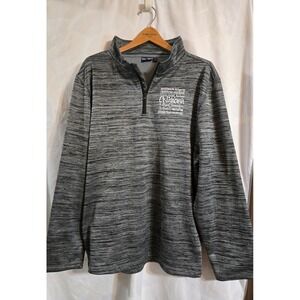 Men's Basix of America 1/4 zip pullover jacket featuring Oklahoma Size XXL